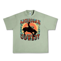 Oil Green American cowboy Urban Heavy Tee - FaDigitalArtStudio
