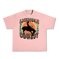 Salmon American cowboy Urban Heavy Tee - FaDigitalArtStudio