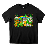 Black st patricks day gnomes coffee cups Heavy Core Tee - Jasminsmagicworld