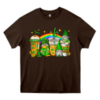 Chocolate Brown st patricks day gnomes coffee cups Heavy Core Tee - Jasminsmagicworld