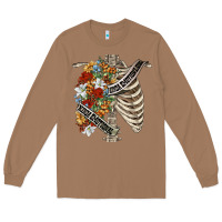 Kinda Emotionless Kinda Emotional Skeleton Chest Long Sleeve Tee | Teevron