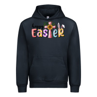 Navy Happy Easter With Cross Urban Hoodie - RanaPortraitStore