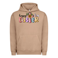 Pigment Burro Happy Easter With Cross Urban Hoodie - RanaPortraitStore