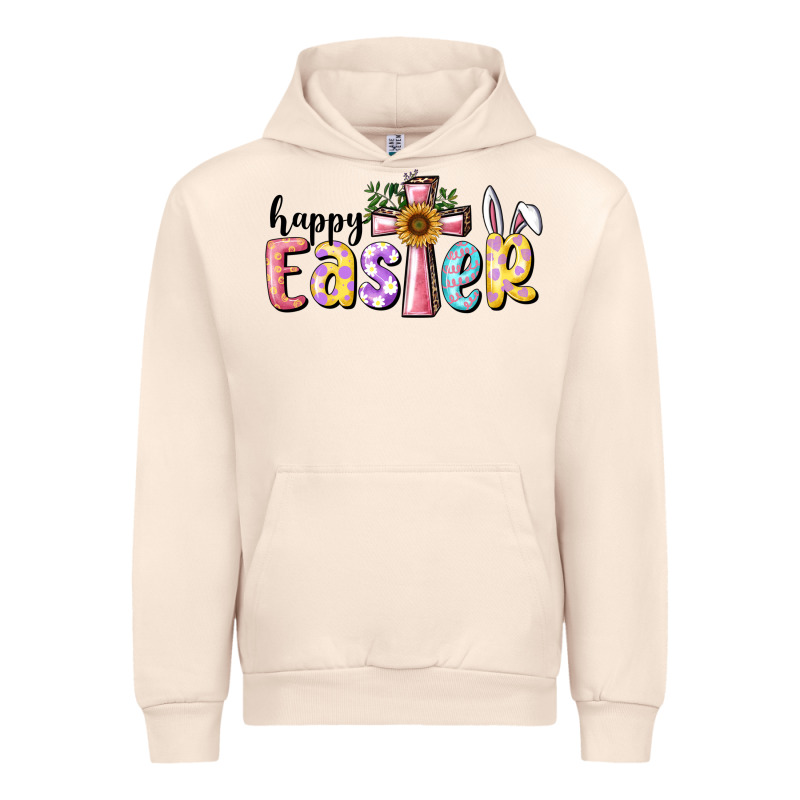 Happy Easter With Cross Urban Hoodie by RanaPortraitStore | Teevron