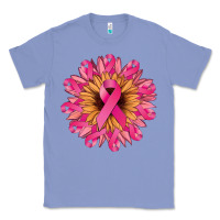 Colony Blue Cancer ribbon sunflower Cancer Awareness Classic Tee - HowdyJamesFarm