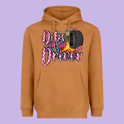 Dibs On The Driver Heavyweight Hoodie Designed By Jahusdesignshop