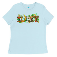 Baby Blue St. Patrick's Western lucky and shamrocks Ladies Tee - OliviaCreatesArt