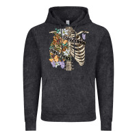 Vintage Black inhale peace exhale chaos chest Vintage Hoodie - FaDigitalArtStudio