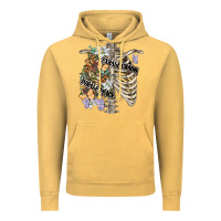 Vintage Mustard inhale peace exhale chaos chest Vintage Hoodie - FaDigitalArtStudio