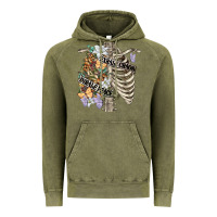 Vintage Olive inhale peace exhale chaos chest Vintage Hoodie - FaDigitalArtStudio