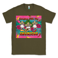 Army Green mexican hanging with my gnomigos Classic Tee - Artiststas
