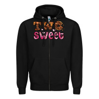 Black two sweet donut Zipper Hoodie - AdoDesignShop