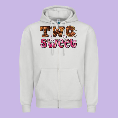 Two Sweet Donut Zipper Hoodie Designed By Adodesignshop
