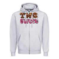 Heather Grey two sweet donut Zipper Hoodie - AdoDesignShop