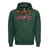 Sports Green two sweet donut Zipper Hoodie - AdoDesignShop