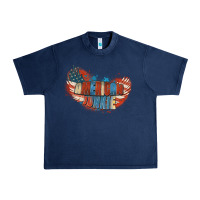 Navy American junkie 4th of july Urban Heavy Tee - FaDigitalArtStudio