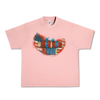 Salmon American junkie 4th of july Urban Heavy Tee - FaDigitalArtStudio