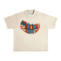 Sandshell American junkie 4th of july Urban Heavy Tee - FaDigitalArtStudio