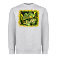 Heather Grey just lucky Heavyweight Sweatshirt - AdoDesignShop