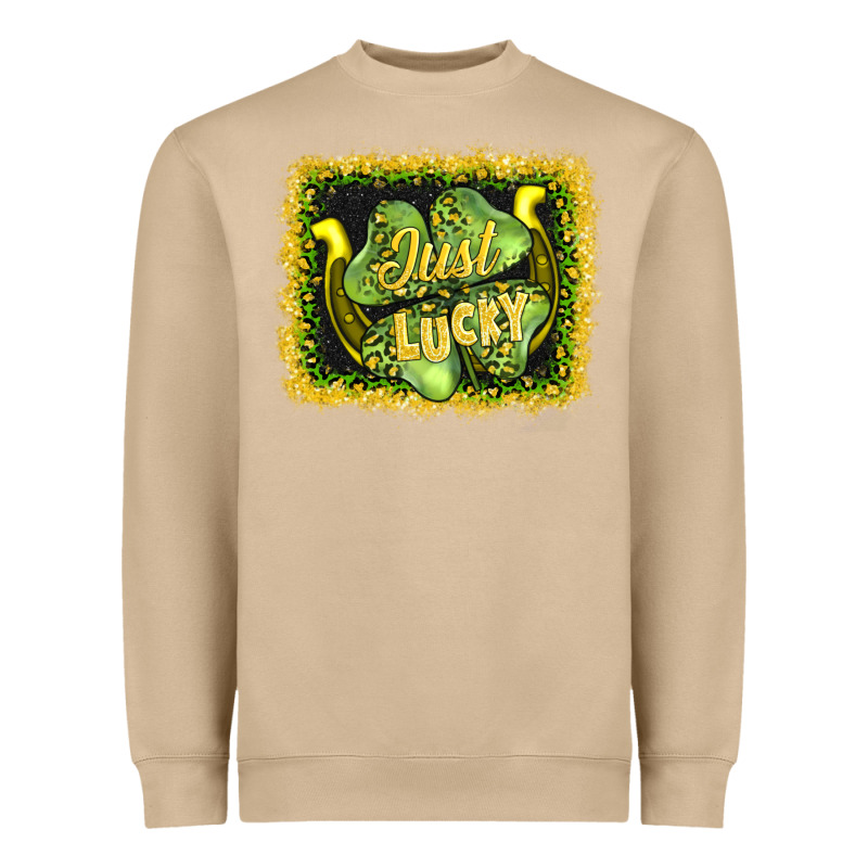 Just Lucky Heavyweight Sweatshirt by AdoDesignShop | Teevron