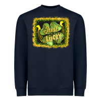 Navy just lucky Heavyweight Sweatshirt - AdoDesignShop