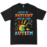 Black please be patient with me i have autism Premium Tee - CowGirlArtShop