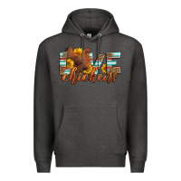 Charcoal Heather love chickens Premium Hoodie - LillyAllenDesigns
