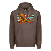 Coffee love chickens Premium Hoodie - LillyAllenDesigns