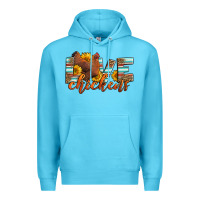 Ocean Blue love chickens Premium Hoodie - LillyAllenDesigns