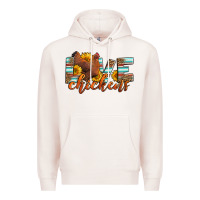 Pale Pink love chickens Premium Hoodie - LillyAllenDesigns