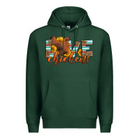 Sports Green love chickens Premium Hoodie - LillyAllenDesigns
