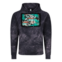 Cloud Black western serape cowhide turquoise glitter Vintage Hoodie - FaDigitalArtStudio