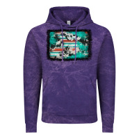 Cloud Purple western serape cowhide turquoise glitter Vintage Hoodie - FaDigitalArtStudio