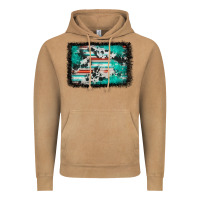 Vintage Camel western serape cowhide turquoise glitter Vintage Hoodie - FaDigitalArtStudio