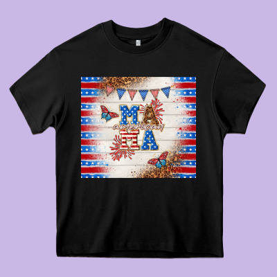 American Mama Heavy Core Tee Designed By Tumblerdesignbyshophia