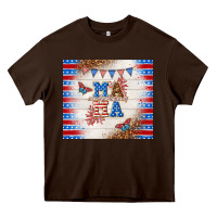 Chocolate Brown American mama Heavy Core Tee - TumblerDesignByShophia