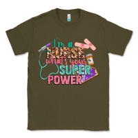 Army Green I'm a Nurse what's your superpower Classic Tee - CowGirlArtShop