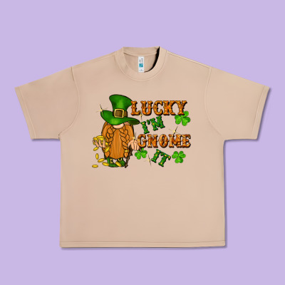 Lucky I'm Gnome It St. Patricks Day Urban Heavy Tee Designed By Fadigitalartstudio