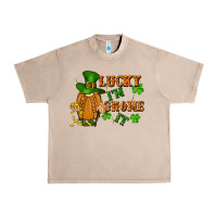 French Oak lucky i'm gnome it St. Patricks Day Urban Heavy Tee - FaDigitalArtStudio