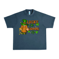 Midnight Navy lucky i'm gnome it St. Patricks Day Urban Heavy Tee - FaDigitalArtStudio