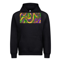 Black Mardi gras colors with leopard Urban Hoodie - RanaPortraitStore