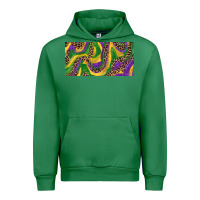 Emerald Mardi gras colors with leopard Urban Hoodie - RanaPortraitStore