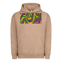 Pigment Burro Mardi gras colors with leopard Urban Hoodie - RanaPortraitStore
