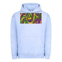 Pigment Grape Ice Mardi gras colors with leopard Urban Hoodie - RanaPortraitStore