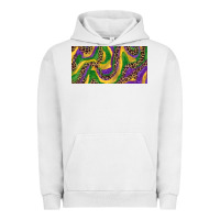 Pigment Lunar Rock Mardi gras colors with leopard Urban Hoodie - RanaPortraitStore
