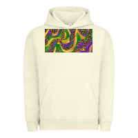 Pigment Pistachio Mardi gras colors with leopard Urban Hoodie - RanaPortraitStore
