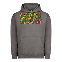 Pigment Tornado Mardi gras colors with leopard Urban Hoodie - RanaPortraitStore