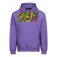Tulip Mardi gras colors with leopard Urban Hoodie - RanaPortraitStore