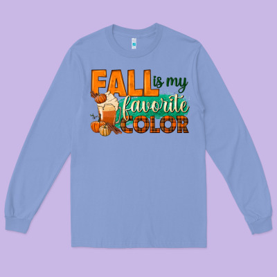 Fall Is My Favorite Color Long Sleeve Tee Designed By Bundleandbundleshop