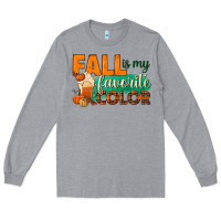 Heather Grey fall is my favorite color Long Sleeve Tee - BundleAndBundleShop